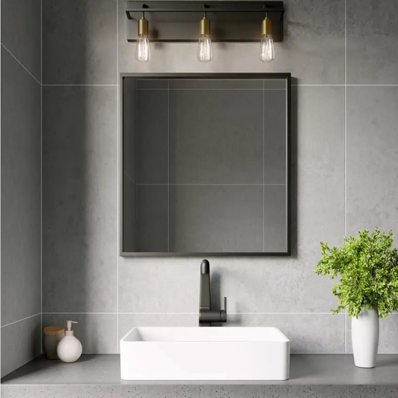 Tech Lighting BA1082BLAB Tae 3 Light 24"W Bathroom Vanity Light - Black - Picture 2 of 3